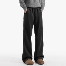 批发春秋东方新款卫裤男生<b class='q'>美式</b><b class='q'>休闲</b>运动裤阔腿显高显瘦直筒裤日系宽松