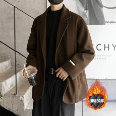 批发毛衣夹棉加厚款】休闲伟龙<b class='q'>西装外套</b><b class='q'>男</b>士春秋韩版薄款cleanfit西服