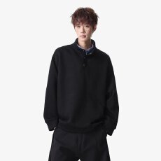 批发撞色101号假两件拼接<b class='q'>衬衫</b>领卫衣<b class='q'>男</b>女春秋长袖上衣翻领宽松情侣款