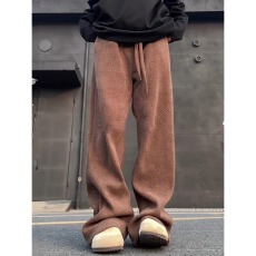 原版布立体包边灯芯绒008弯刀裤男春秋冬阔腿卫裤宽松休闲长裤