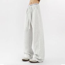 美式乔文派弯刀运动卫裤男春秋冬宽松直筒百搭垂感阔腿休闲长裤子