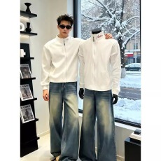 批发德绒刺绣打底衫男008<b class='q'>春</b>秋冬健身跑步运动训练服立领修身卫衣