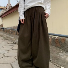 日系南风街区西装裤男女潮牌阔腿宽松休闲裤子痞帅直筒垂感长裤