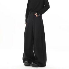 批发长版哆麦高个子加长<b class='q'>西装</b>裤<b class='q'>男</b>春秋季高腰垂感慵懒风直筒拖地阔腿裤