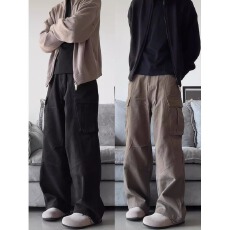 批发纯棉水洗工装裤】美式潮乐邦复古宽松<b class='q'>休闲裤</b>男款春秋休闲直筒长裤