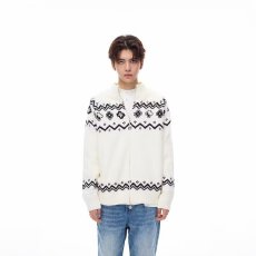 北极绒2026经典复古宽松慵懒开衫毛衣男女费尔岛民族风针织上衣