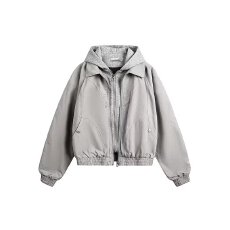 批发【纯棉帆布350克假两件】解构韦爵森连帽<b class='q'>夹克</b>外套男春秋工装外套