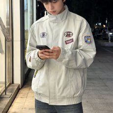 批发复合刺绣<b class='q'>夹克</b>】2026集优贴标立领棉服春秋冬解构外套情侣工装棉衣