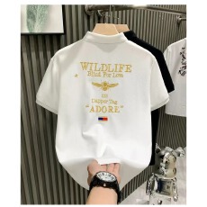 批发刺绣小蜜蜂POLO】短袖兔先绅潮牌翻领夏季休闲高级感刺绣t恤男士