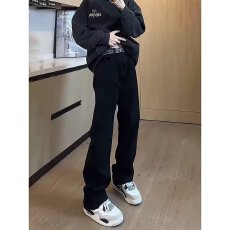 批发潮牌恒潮<b class='q'>修身</b><b class='q'>牛仔裤</b><b class='q'>男</b>士直筒休闲美式高街裤子设计显瘦微喇长裤子