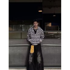 批发星星条纹】连帽<b class='q'>潮</b>人邦卫衣男女情侣春秋拉链外套休闲宽松开衫上衣