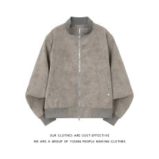 批发双金属拉链】春秋潮人邦空气层重磅上衣棒球服外套男宽松休闲夹克