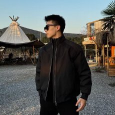 批发【小牛津加内里】棉衣男潮人邦2026春秋<b class='q'>休闲</b>宽松立领夹克情侣外套