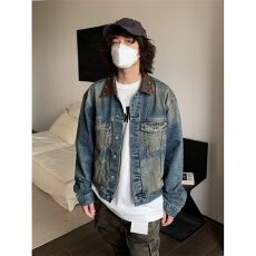 批发牛仔】原宿<b class='q'>潮</b>乐汇气质日系<b class='q'>潮</b>流简约慵懒流行时尚牛仔夹克男春百搭