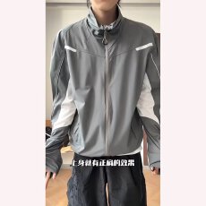 批发冰丝拼接透气孔防晒户外嘉盛凉感立领防晒衣外套钓鱼皮肤衣<b class='q'>夏</b>季