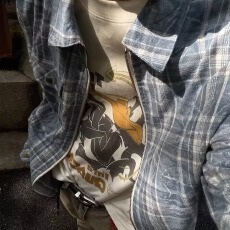 批发原布复合＋垫肩】春<b class='q'>秋</b>韦爵森格子口袋长袖衬衫男宽松拉链开衫外套