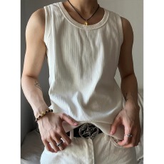 批发【<b class='q'>大码</b>冰丝螺纹螺纹白茶玫瑰背心男款夏季修身无袖<b class='q'>t</b><b class='q'>恤</b>运动打底衫