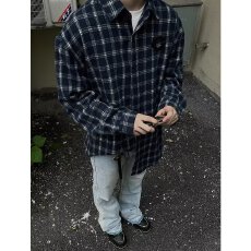 批发格子<b class='q'>衬衫</b>】春秋侠魁长袖男2026新款情侣潮流痞帅<b class='q'>男生</b><b class='q'>衬衣</b>外套胖子