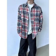 批发格子<b class='q'>衬衫</b>】<b class='q'>长袖</b>侠魁<b class='q'>男士</b>春秋季2026新款潮牌宽松休闲<b class='q'>衬衣</b>外套上衣