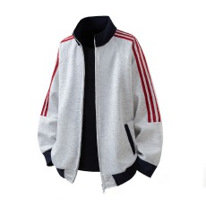 批发美式潮<b class='q'>男</b>品味潮牌开衫立领卫衣<b class='q'>男</b>女春秋情侣时尚宽松休闲<b class='q'>夹克</b>外套