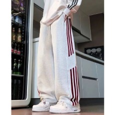 批发220克单层华棉】裤子男二旭春秋美式垂坠感宽松直筒情侣<b class='q'>休闲</b>长裤