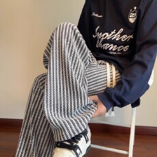 批发2026二旭新款宽松<b class='q'>休闲</b>裤男潮流百搭裤子夏季薄款坠感阔腿拖地长裤