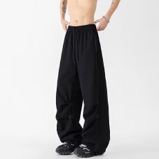 原版加密三防塔丝隆3杆卫裤男搭配春秋阔腿休闲直筒宽松运动裤