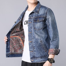 牛仔高街外套男春秋款韩版潮流修身夹克休闲短款上衣秋季男士外套