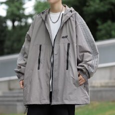 批发【复合皱双层冲锋衣男女韦爵森时尚透气潮流防晒衣学生休闲外套