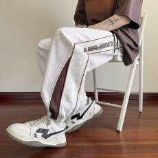 批发【立体裤头内包边运动裤潮流街区男重磅束脚新款<b class='q'>大码</b>青少年休闲裤