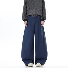 常规美式揭潮坊弯刀牛仔裤男春夏新款设计感小众宽松直筒阔腿裤