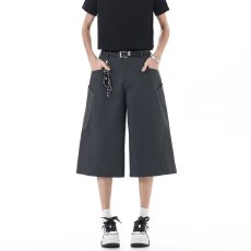 2026揭潮坊美式休闲复古弯刀休闲裤男女夏宽松简约高级垂坠阔腿裤