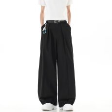 遮胯揭潮坊男女阔腿裤高级感老钱风春夏直筒裤垂感拖地西装长裤子