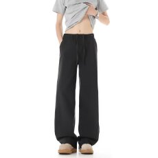 春秋揭潮坊美式裤子男复古弯刀裤常规卫裤宽松休闲裤阔腿运动长裤