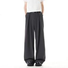 男士揭潮坊垂感直筒西裤春夏长裤休闲裤百搭日系裤子2026新款男裤