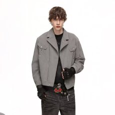 批发麂皮绒夹克】翻领鑫盛春秋季美式cleanfit宽松高街百搭痞帅外套男