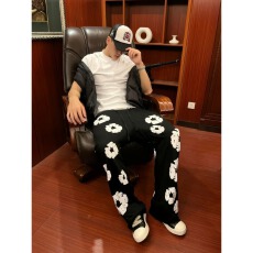 休闲裤发泡印花通勤衣锐卫裤男女同款高街休闲百搭直筒长裤夏潮