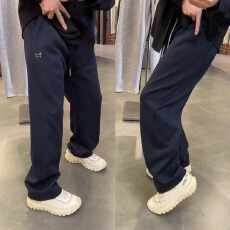 包边曼巴棉刺绣男士14K休闲裤潮流小狗刺绣卫裤宽松运动直筒