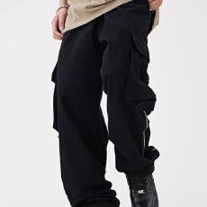 批发2026潮男春款新款<b class='q'>美式</b>多口袋工装裤<b class='q'>休闲</b>裤男女日系街头宽松长裤