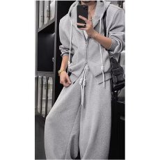 批发套装】弯刀搭配休闲裤子男2026春秋夏宽松运动卫衣外套重磅两件套