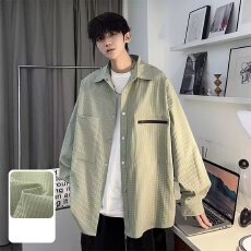 批发衬衫】男经典长袖2026春秋新款宽松薄款衬衣早春<b class='q'>男生</b>休闲防晒<b class='q'>外套</b>