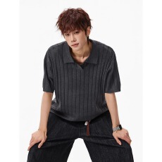 老钱风神秘针织POLO领短袖t恤男2026新款潮牌高级感休闲半袖体恤