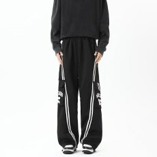 批发华棉复合330克条纹大口袋】工装裤龍盛休闲春秋男女阔腿弯刀裤子