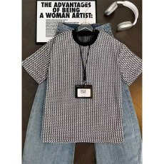 批发【雪尼尔原版工艺】夏季简皓提花短袖男商务休闲修身圆领套头<b class='q'>T</b><b class='q'>恤</b>