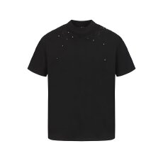 批发原版做工】脊骨潮人邦小众金属柳钉脊骨正肩短袖修身T恤上衣男款