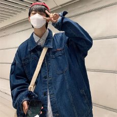 批发长袖星汇牛仔衬衫男上衣2026年春季新款美式复古胸前口袋牛仔衬衣