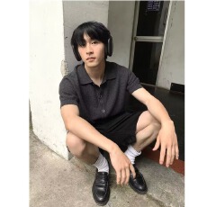 批发2026淘惑夏季肌理感polo开衫短袖T恤男女美式复古翻领针织衫上衣