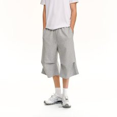 批发【华棉复合350克】阔腿TT七分卫裤男<b class='q'>女</b>2026春夏宽松休闲运动短裤