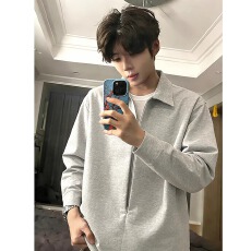 批发【曼巴棉假两件】<b class='q'>卫衣</b><b class='q'>男</b>酷依春秋季宽松拉链<b class='q'>外套</b>高级感polo衫上衣