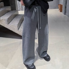 批发高质量阔腿+熨烫】休闲港<b class='q'>潮</b>卫裤男女春夏宽松弯刀窄版香蕉阔腿裤